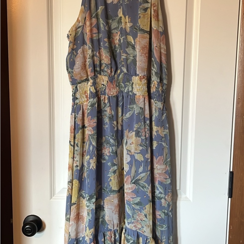 MSK-Floral Sleeveless Dress
